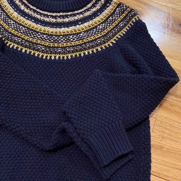 J. Crew X The Reeds Long Sleeve Cotton Blend Fair Isle Sweater Size Smalll - Picture 14 of 14